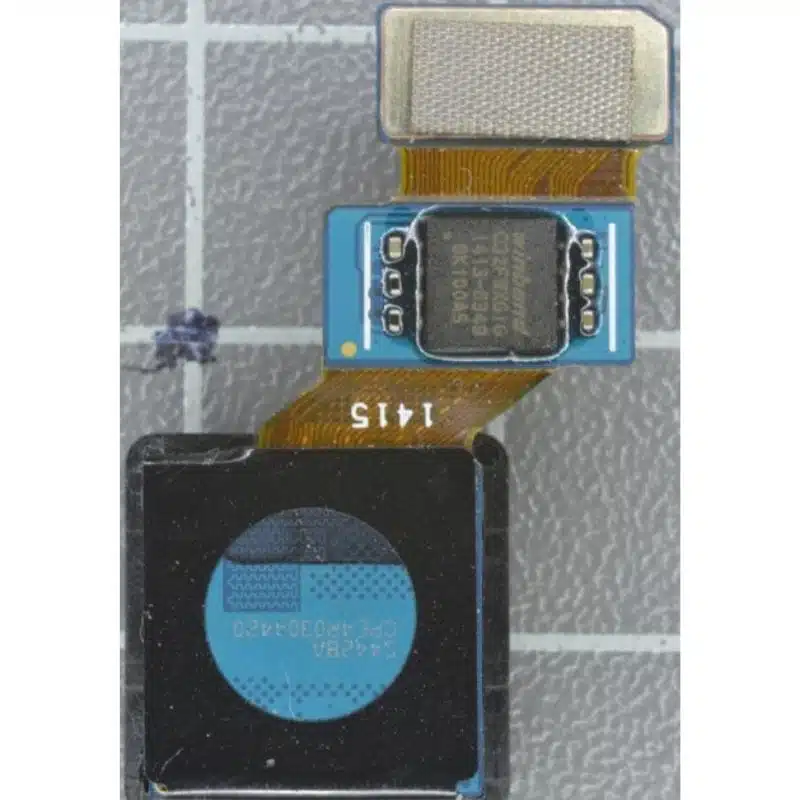 Optical image of the rear carmea form the samsung galaxy S5
